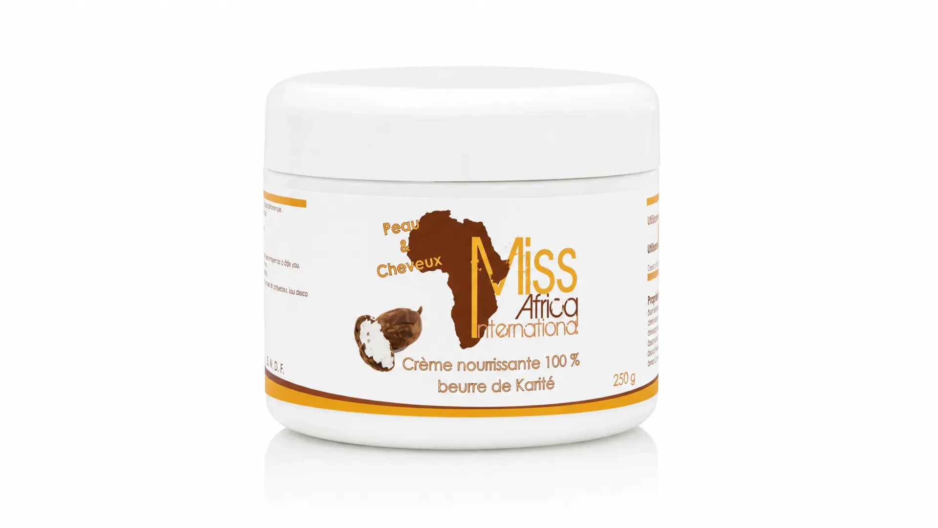 [3683080005454] Miss Africa International Crème Nourrissante 100% Beurre de Karité – 300 g