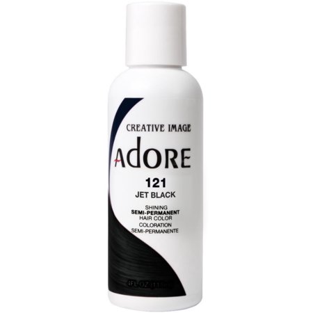 Adore Semi-Permanent Hair Color 121 Jet Black 118 mL